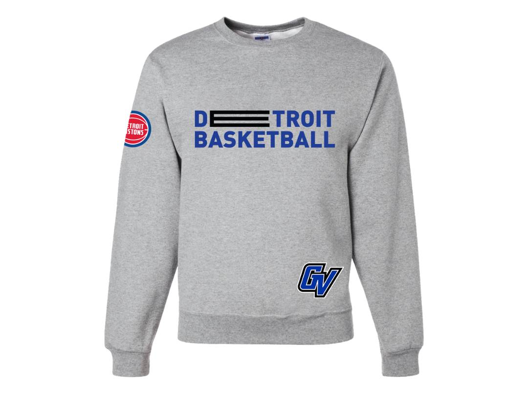 GVSU Pistons co-brand crewneck shirt